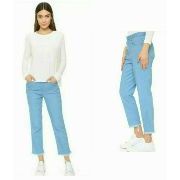 MARQUES ALMEIDA RUNWAY "SPRING BLUE LONDON CHIC" STRETCH JEANS $385 UK-10 / US-6 - Picture 10 of 12